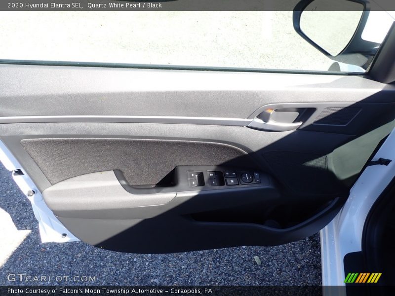 Quartz White Pearl / Black 2020 Hyundai Elantra SEL