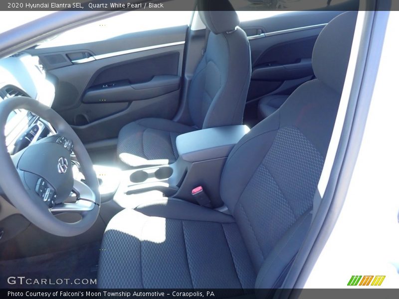 Quartz White Pearl / Black 2020 Hyundai Elantra SEL