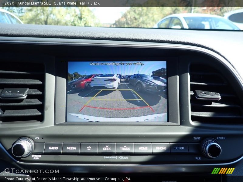 Quartz White Pearl / Black 2020 Hyundai Elantra SEL