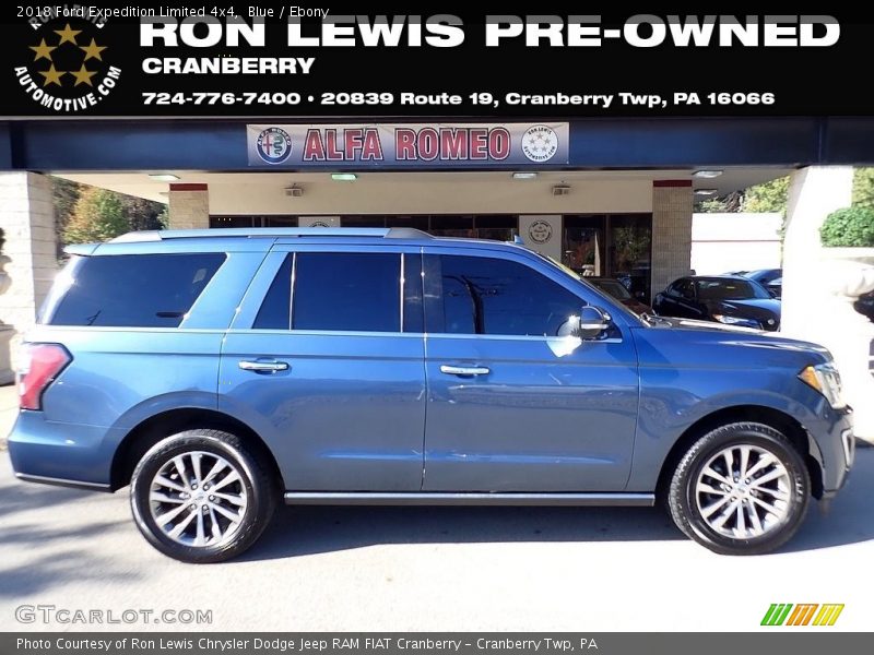 Blue / Ebony 2018 Ford Expedition Limited 4x4