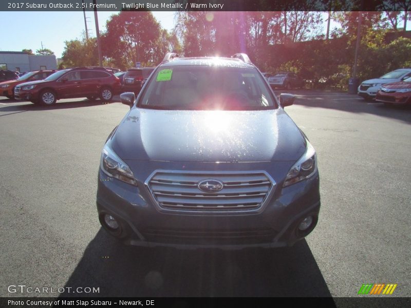 Twilight Blue Metallic / Warm Ivory 2017 Subaru Outback 2.5i Premium