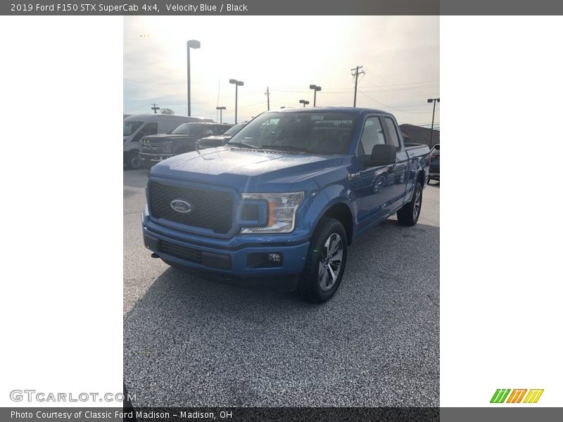 Velocity Blue / Black 2019 Ford F150 STX SuperCab 4x4