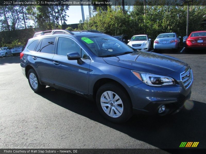Twilight Blue Metallic / Warm Ivory 2017 Subaru Outback 2.5i Premium