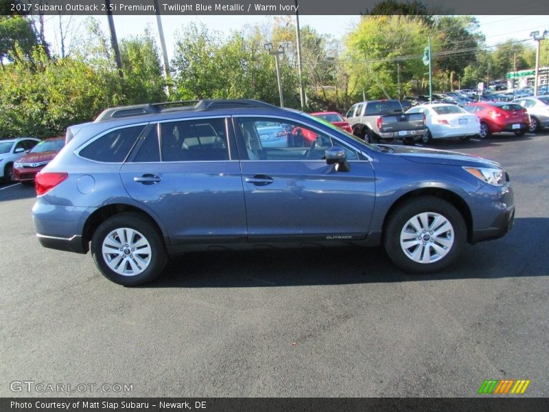 Twilight Blue Metallic / Warm Ivory 2017 Subaru Outback 2.5i Premium