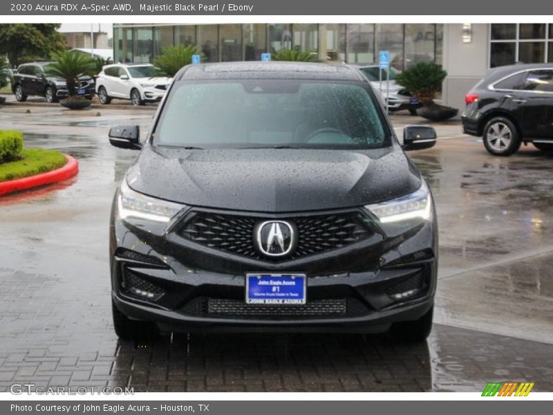Majestic Black Pearl / Ebony 2020 Acura RDX A-Spec AWD