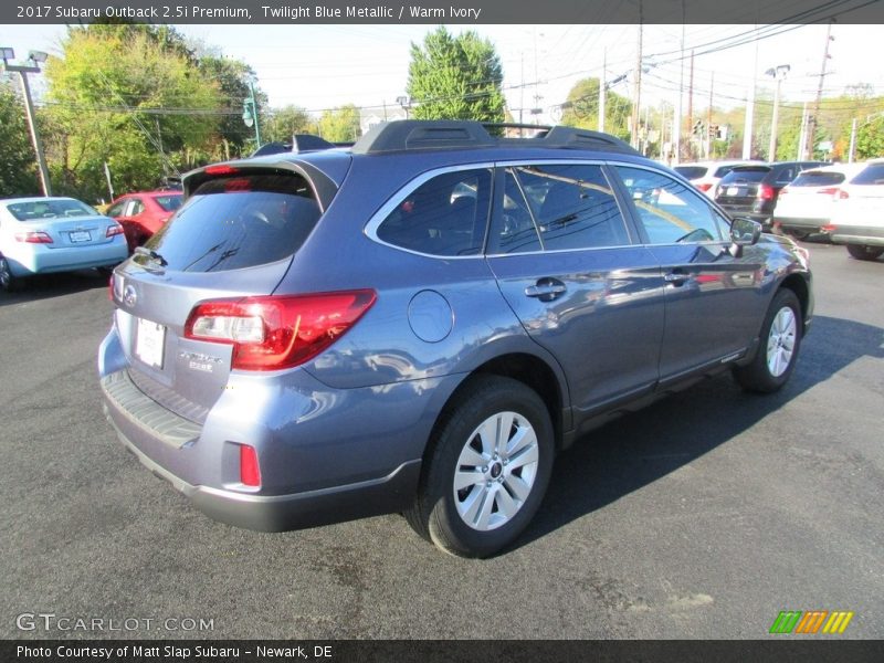 Twilight Blue Metallic / Warm Ivory 2017 Subaru Outback 2.5i Premium