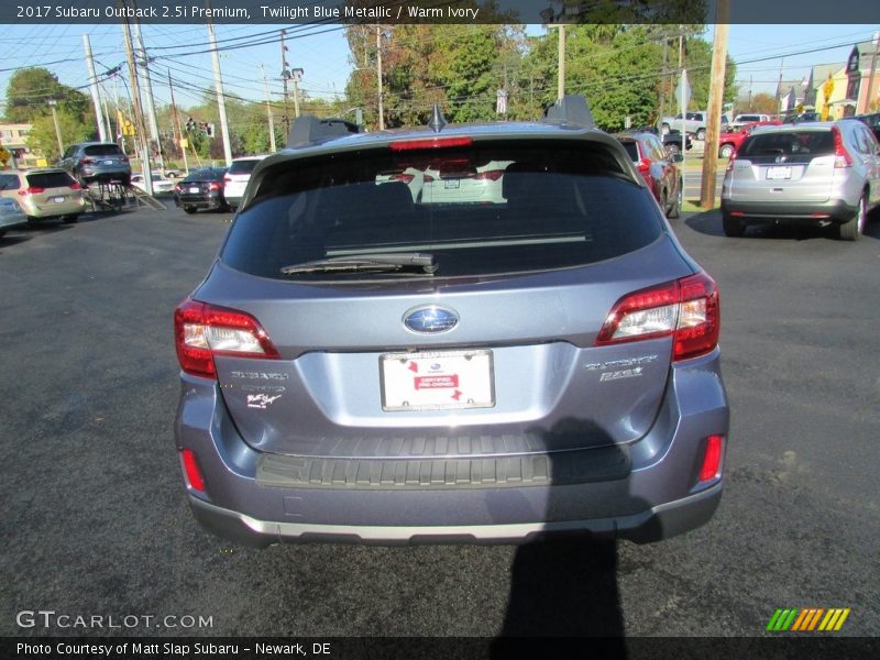 Twilight Blue Metallic / Warm Ivory 2017 Subaru Outback 2.5i Premium