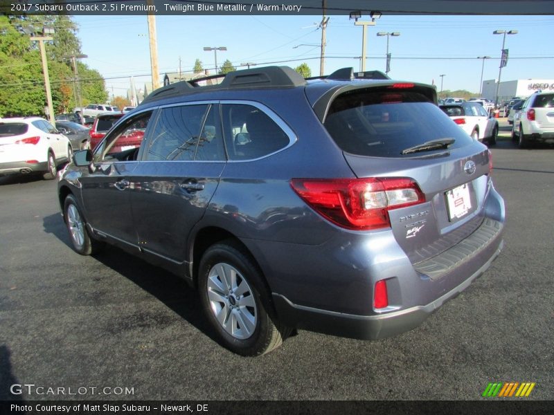 Twilight Blue Metallic / Warm Ivory 2017 Subaru Outback 2.5i Premium