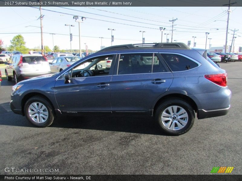 Twilight Blue Metallic / Warm Ivory 2017 Subaru Outback 2.5i Premium