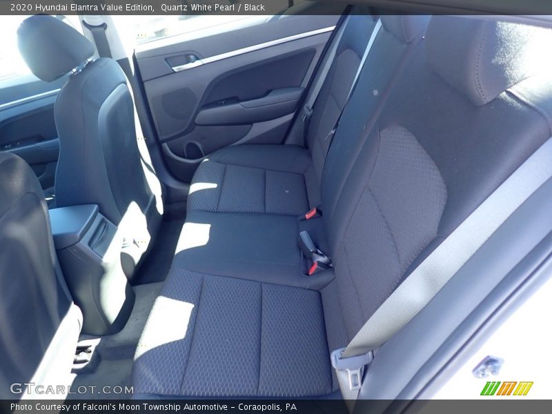Quartz White Pearl / Black 2020 Hyundai Elantra Value Edition