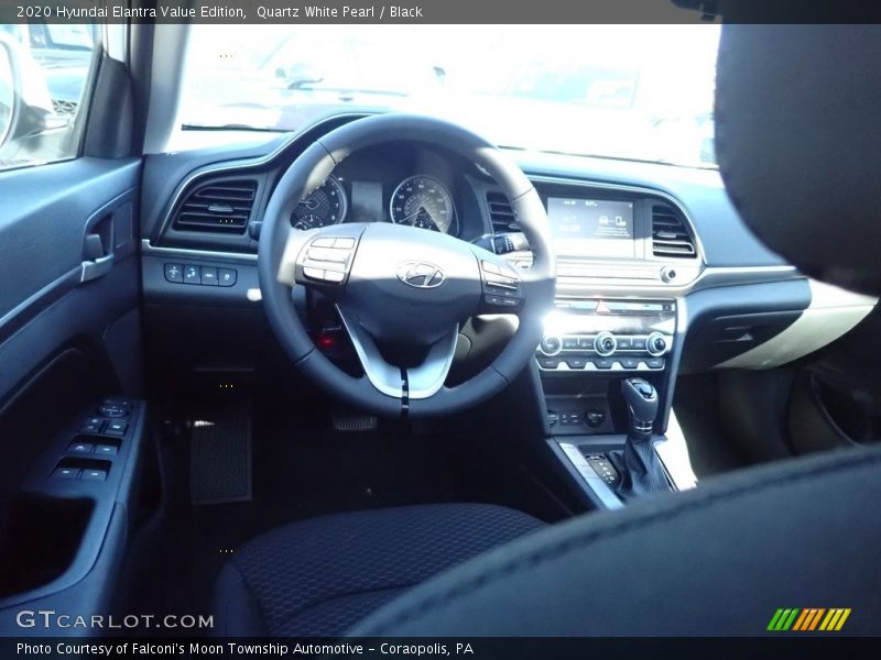 Quartz White Pearl / Black 2020 Hyundai Elantra Value Edition