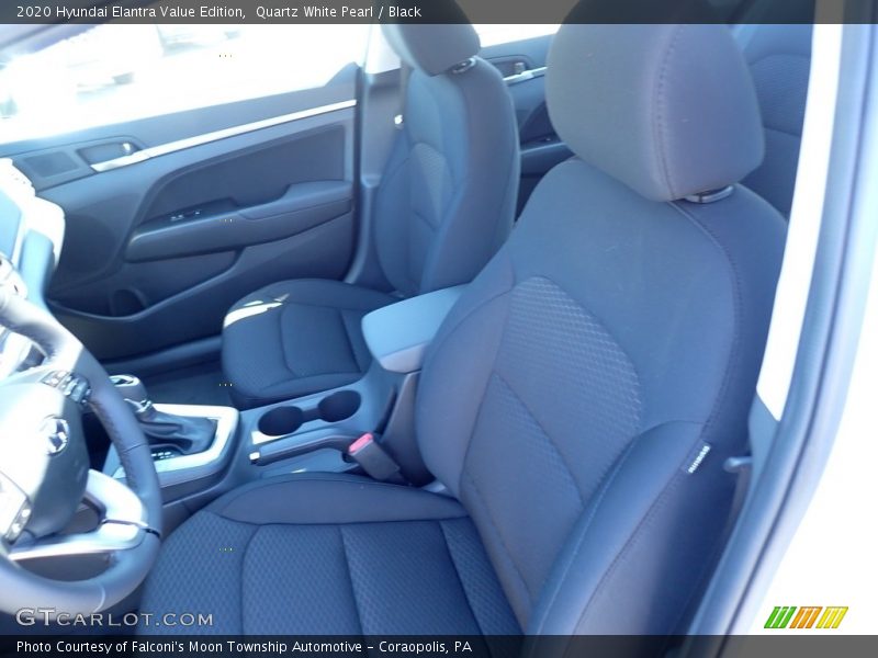 Quartz White Pearl / Black 2020 Hyundai Elantra Value Edition