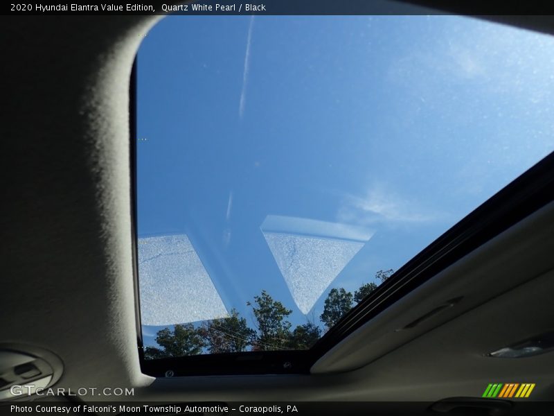 Quartz White Pearl / Black 2020 Hyundai Elantra Value Edition