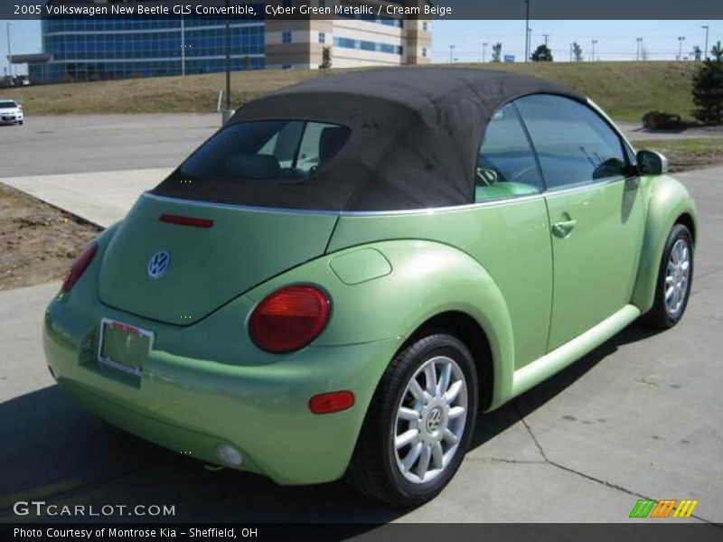 Cyber Green Metallic / Cream Beige 2005 Volkswagen New Beetle GLS Convertible