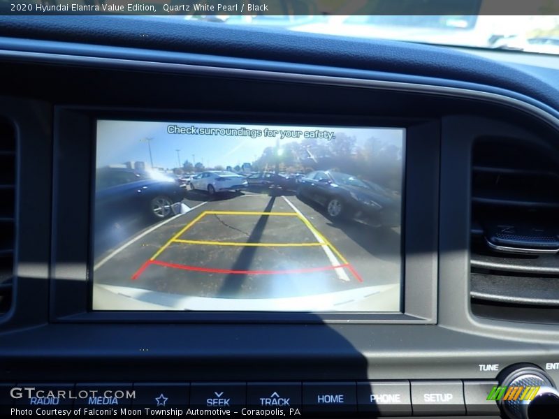 Quartz White Pearl / Black 2020 Hyundai Elantra Value Edition