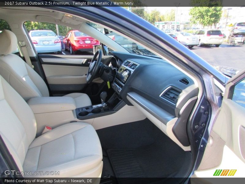 Twilight Blue Metallic / Warm Ivory 2017 Subaru Outback 2.5i Premium