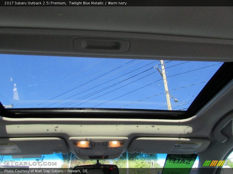 Twilight Blue Metallic / Warm Ivory 2017 Subaru Outback 2.5i Premium