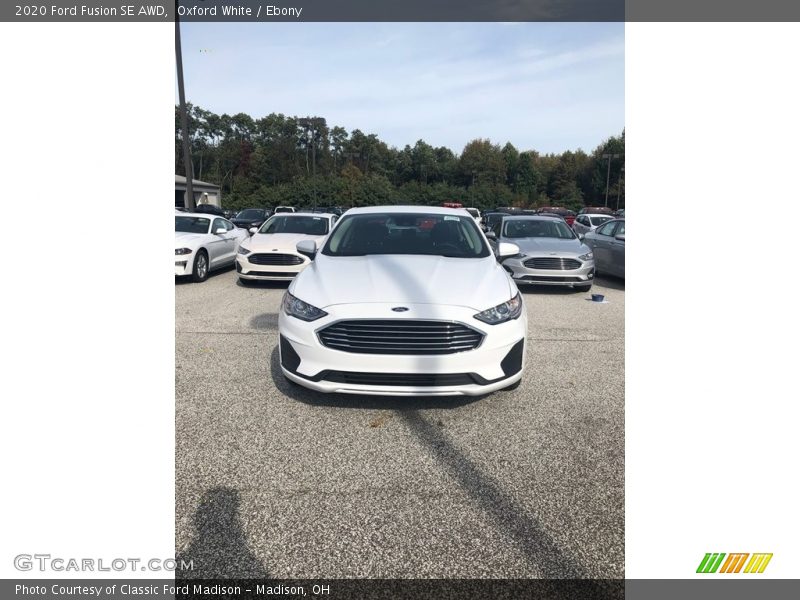 Oxford White / Ebony 2020 Ford Fusion SE AWD