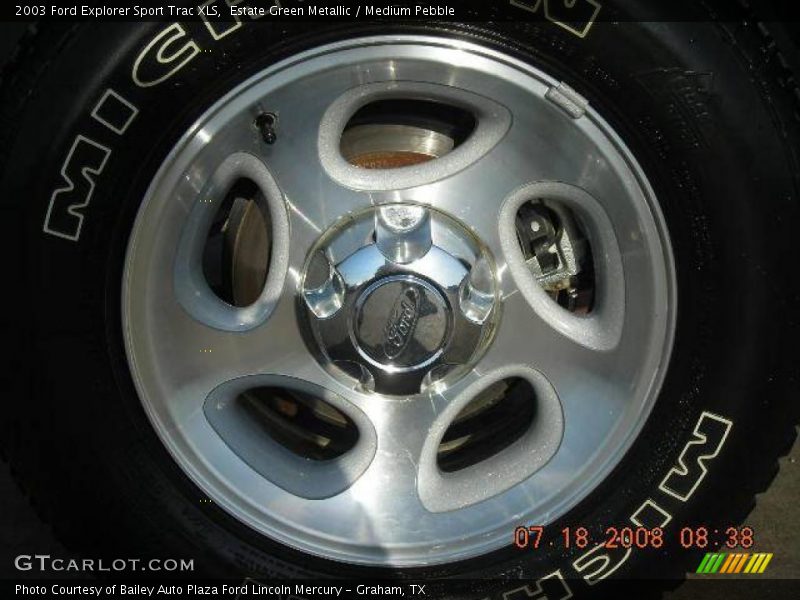 Estate Green Metallic / Medium Pebble 2003 Ford Explorer Sport Trac XLS