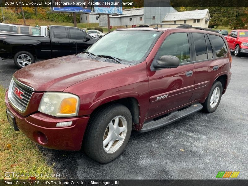 Monterey Maroon Metallic / Medium Pewter 2004 GMC Envoy SLT 4x4