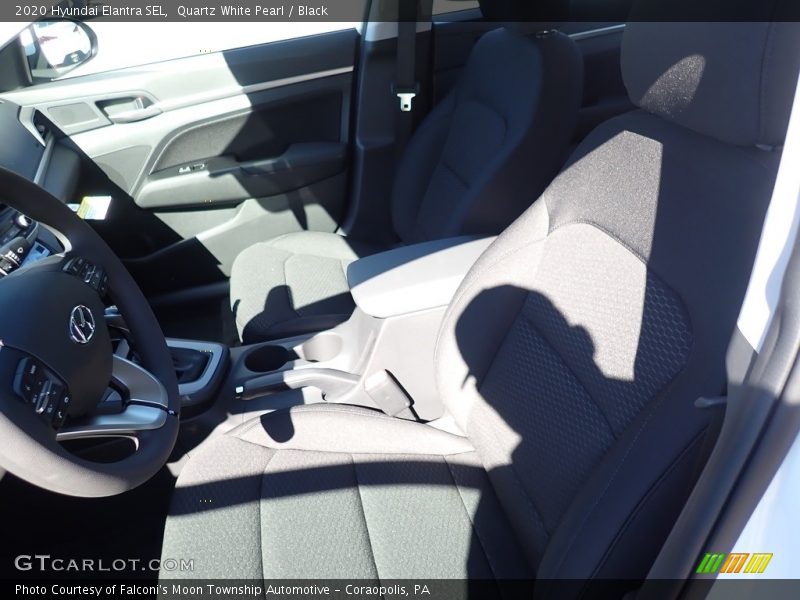 Quartz White Pearl / Black 2020 Hyundai Elantra SEL