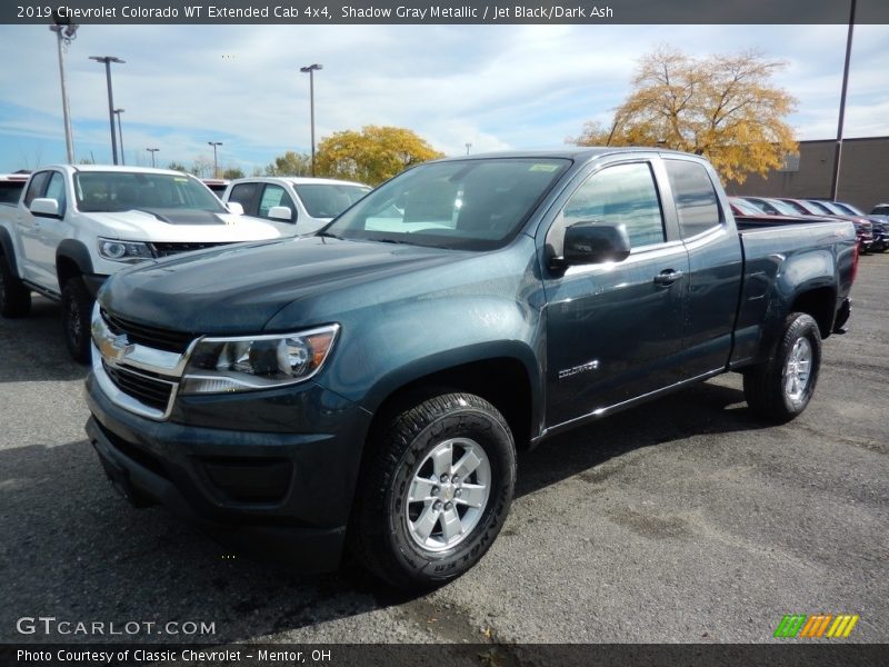 Shadow Gray Metallic / Jet Black/Dark Ash 2019 Chevrolet Colorado WT Extended Cab 4x4
