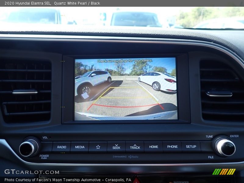 Quartz White Pearl / Black 2020 Hyundai Elantra SEL