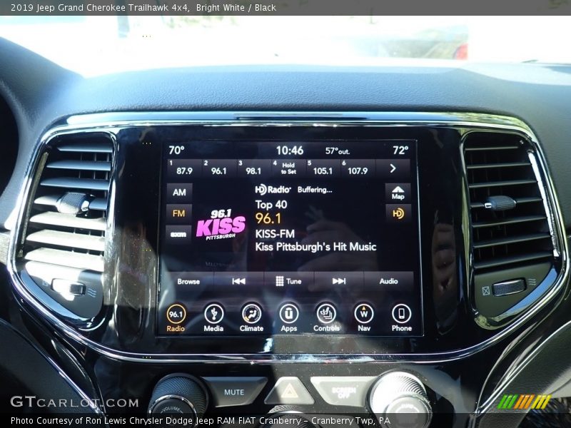 Bright White / Black 2019 Jeep Grand Cherokee Trailhawk 4x4