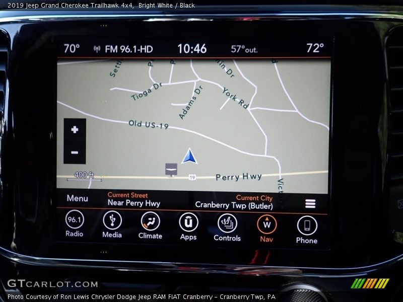 Bright White / Black 2019 Jeep Grand Cherokee Trailhawk 4x4