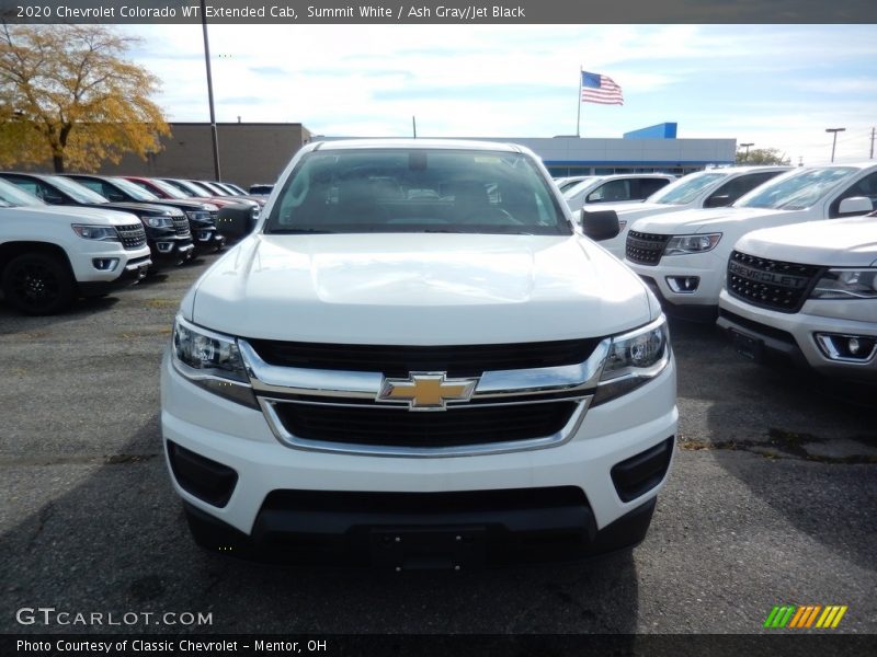 Summit White / Ash Gray/Jet Black 2020 Chevrolet Colorado WT Extended Cab