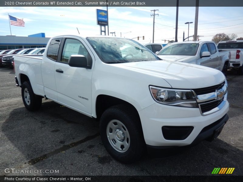 Summit White / Ash Gray/Jet Black 2020 Chevrolet Colorado WT Extended Cab