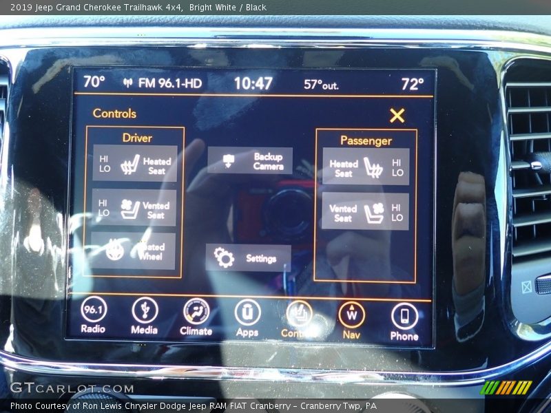 Bright White / Black 2019 Jeep Grand Cherokee Trailhawk 4x4