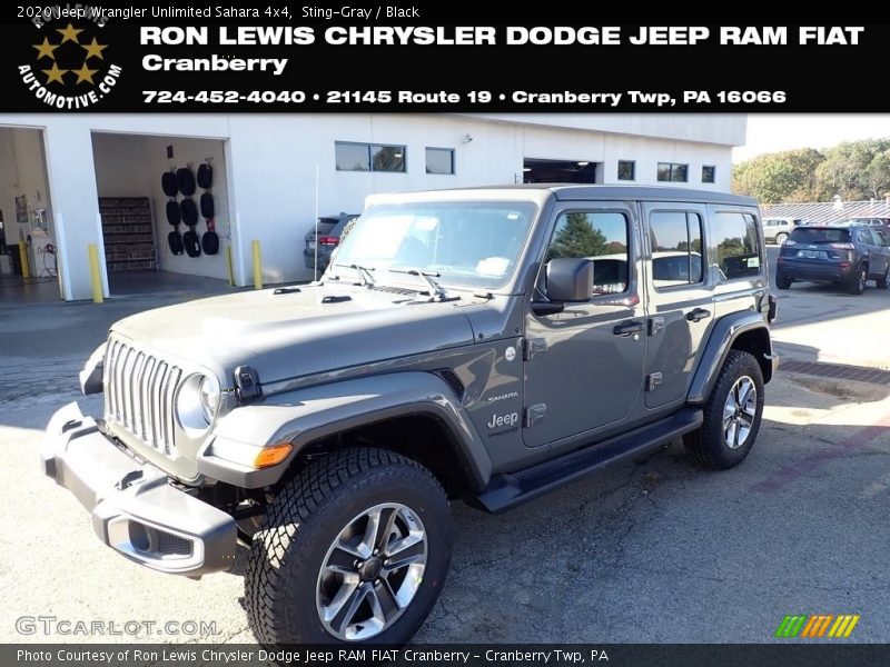 Sting-Gray / Black 2020 Jeep Wrangler Unlimited Sahara 4x4