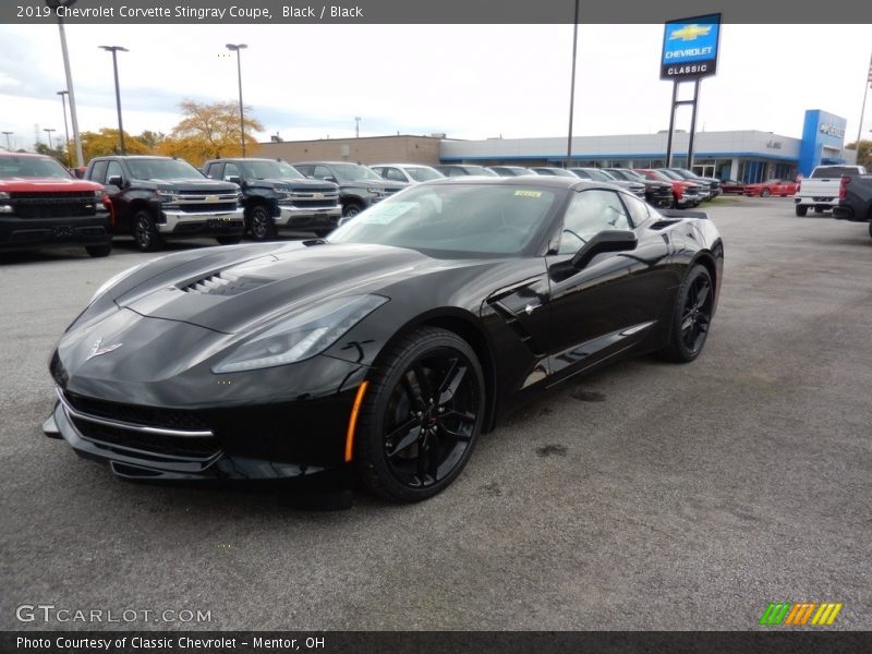 Black / Black 2019 Chevrolet Corvette Stingray Coupe