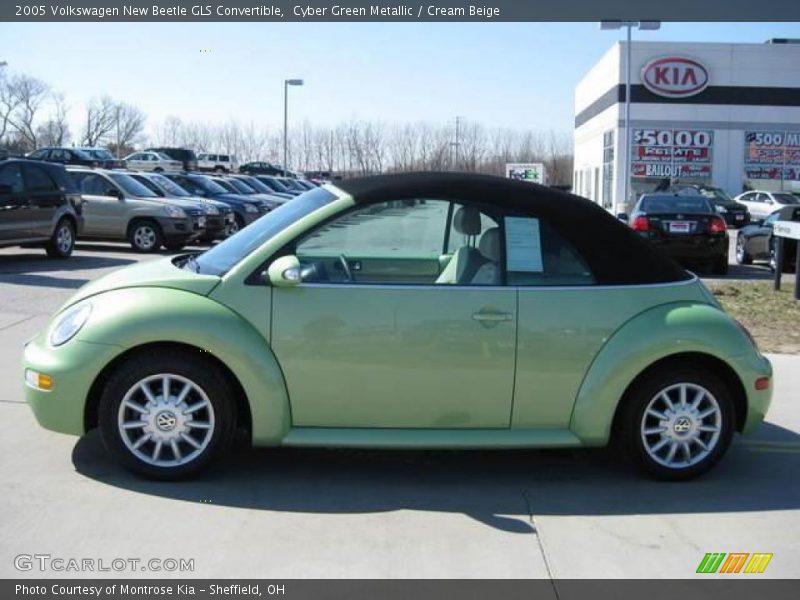 Cyber Green Metallic / Cream Beige 2005 Volkswagen New Beetle GLS Convertible