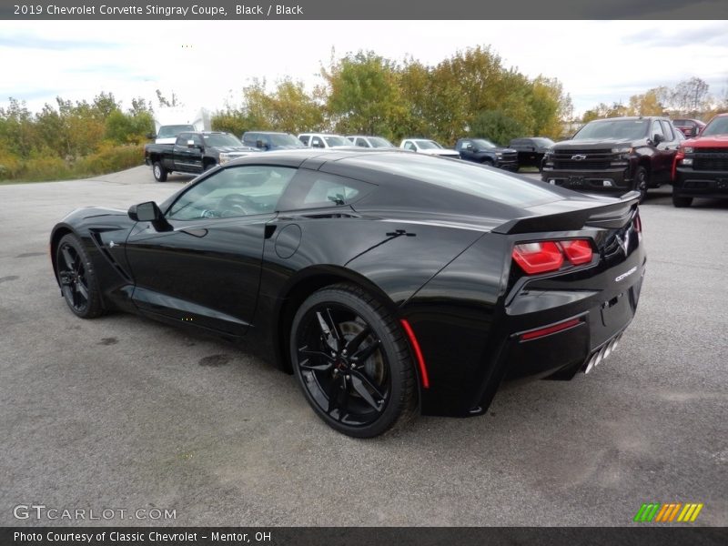 Black / Black 2019 Chevrolet Corvette Stingray Coupe