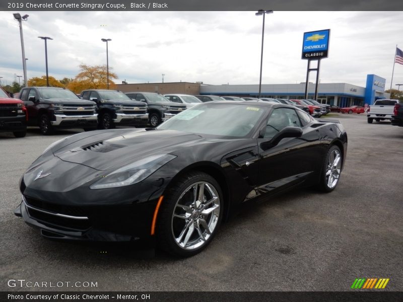 Black / Black 2019 Chevrolet Corvette Stingray Coupe