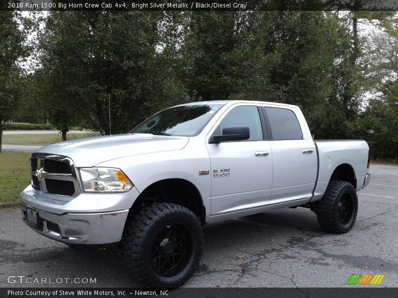 Bright Silver Metallic / Black/Diesel Gray 2018 Ram 1500 Big Horn Crew Cab 4x4