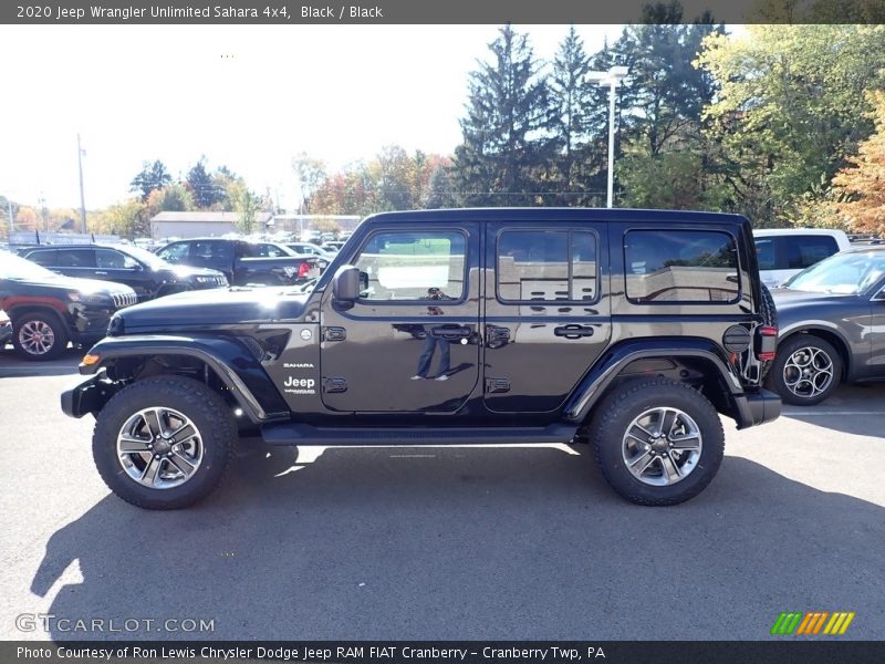 Black / Black 2020 Jeep Wrangler Unlimited Sahara 4x4