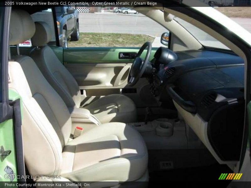 Cyber Green Metallic / Cream Beige 2005 Volkswagen New Beetle GLS Convertible