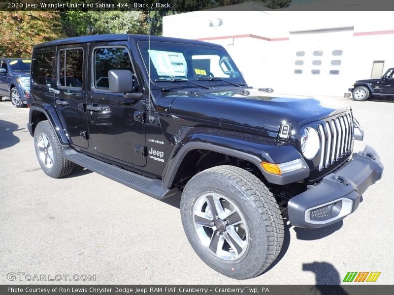 Black / Black 2020 Jeep Wrangler Unlimited Sahara 4x4