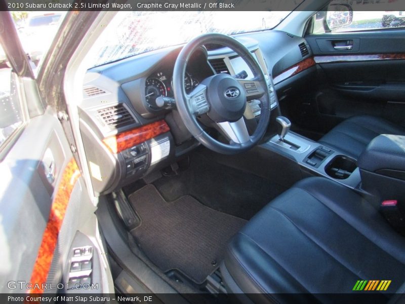 Graphite Gray Metallic / Off Black 2010 Subaru Outback 2.5i Limited Wagon