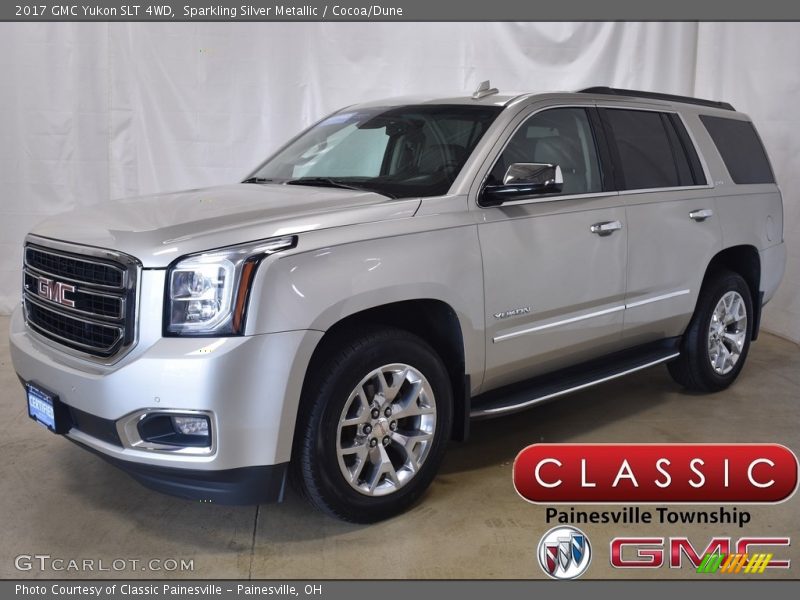 Sparkling Silver Metallic / Cocoa/Dune 2017 GMC Yukon SLT 4WD
