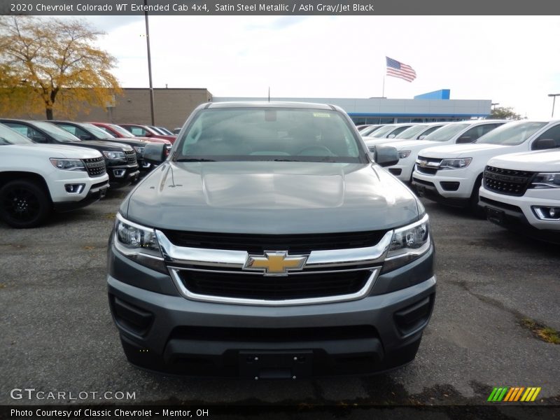 Satin Steel Metallic / Ash Gray/Jet Black 2020 Chevrolet Colorado WT Extended Cab 4x4