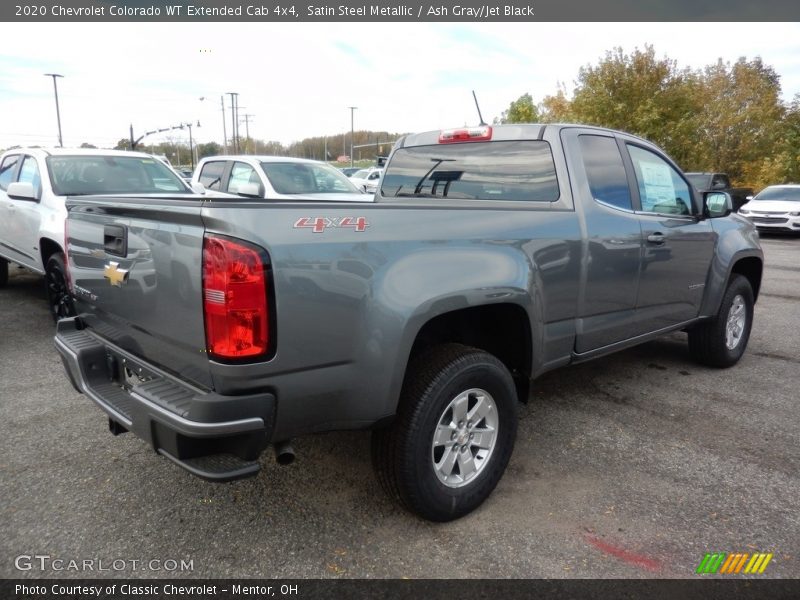Satin Steel Metallic / Ash Gray/Jet Black 2020 Chevrolet Colorado WT Extended Cab 4x4
