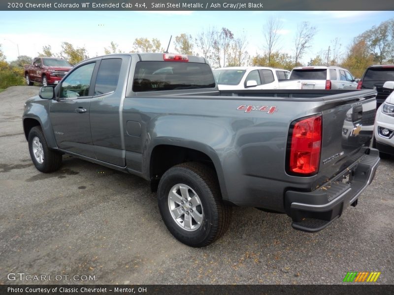 Satin Steel Metallic / Ash Gray/Jet Black 2020 Chevrolet Colorado WT Extended Cab 4x4