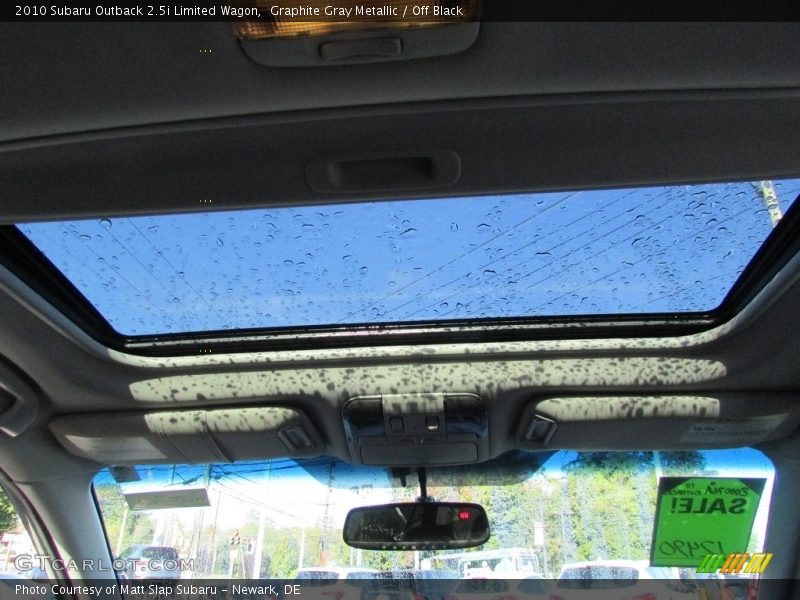 Graphite Gray Metallic / Off Black 2010 Subaru Outback 2.5i Limited Wagon