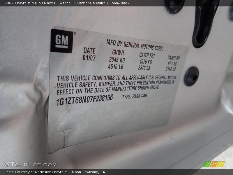 Silverstone Metallic / Ebony Black 2007 Chevrolet Malibu Maxx LT Wagon