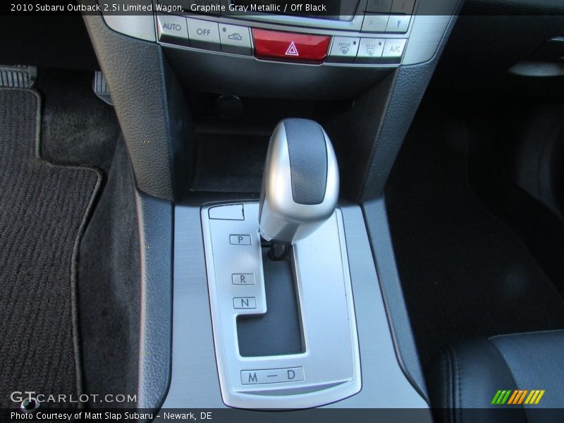 Graphite Gray Metallic / Off Black 2010 Subaru Outback 2.5i Limited Wagon