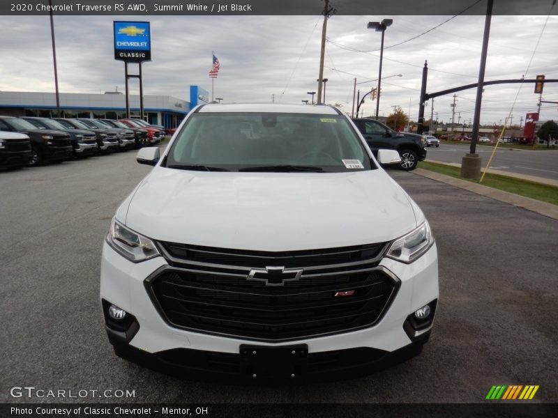 Summit White / Jet Black 2020 Chevrolet Traverse RS AWD